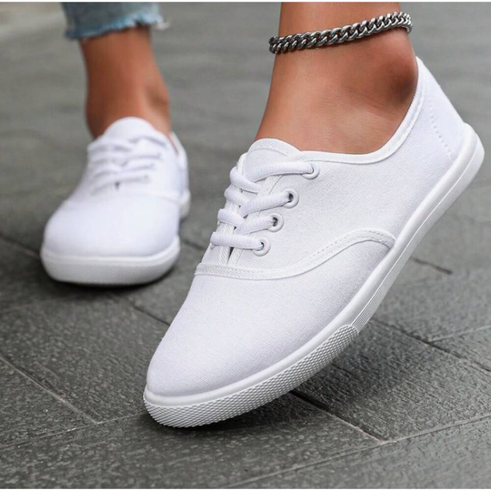 Women's Canvas Lace-Up Shoes -Josiny